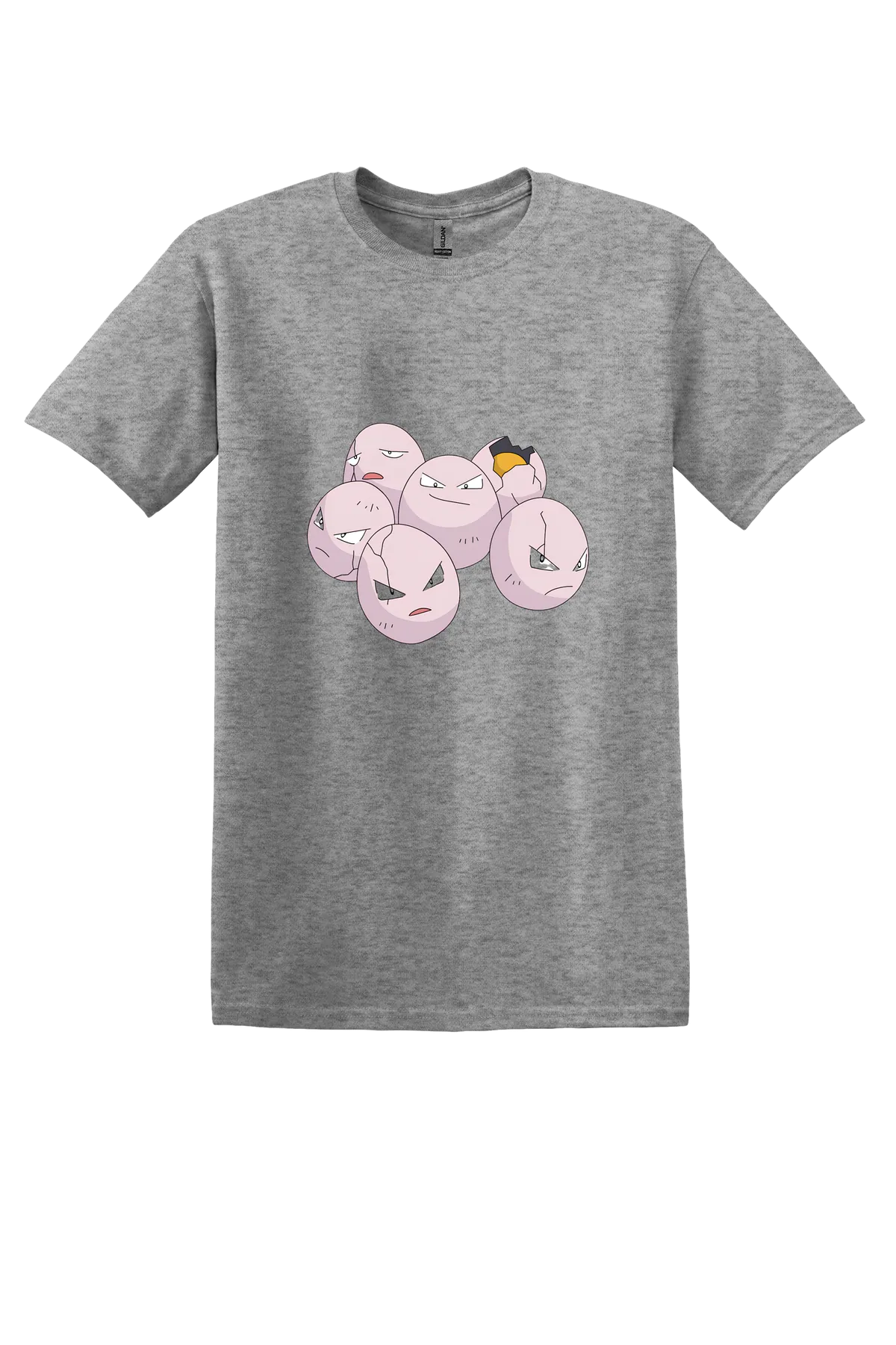 Pokemon Exeggcute Tee, Graphite Heather, front print