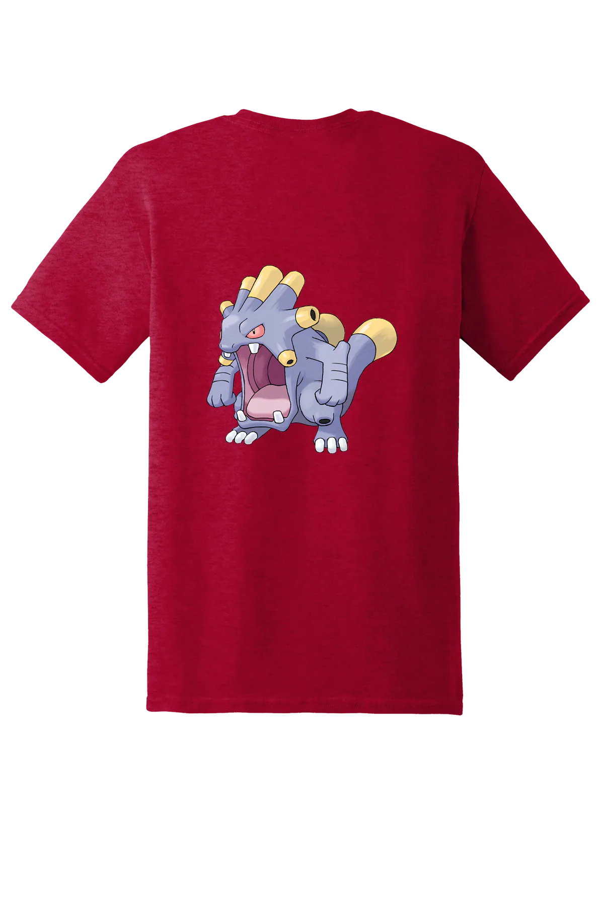 Pokemon Exploud Tee, Antique Cherry Red, back print