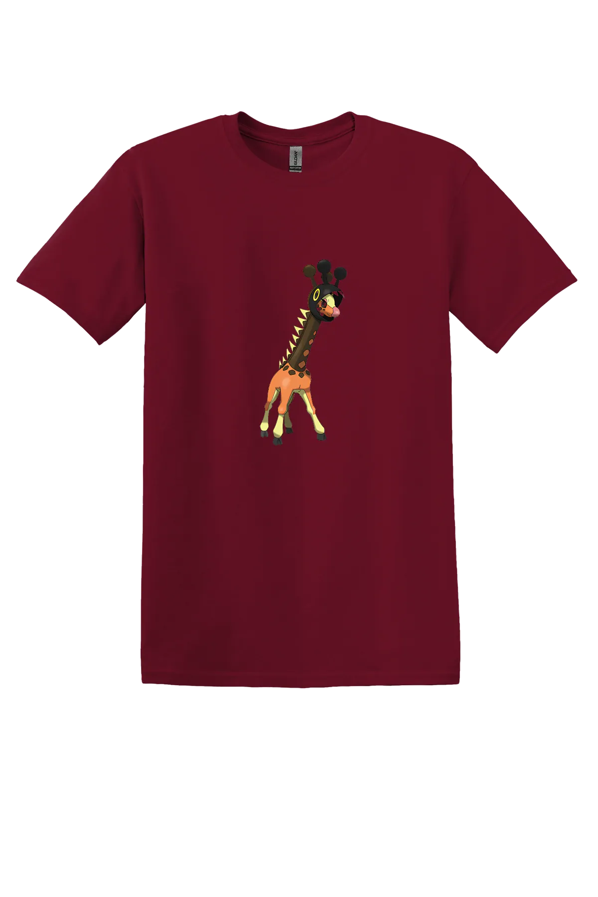 Pokemon Farigiraf Tee, Cardinal Red, front print