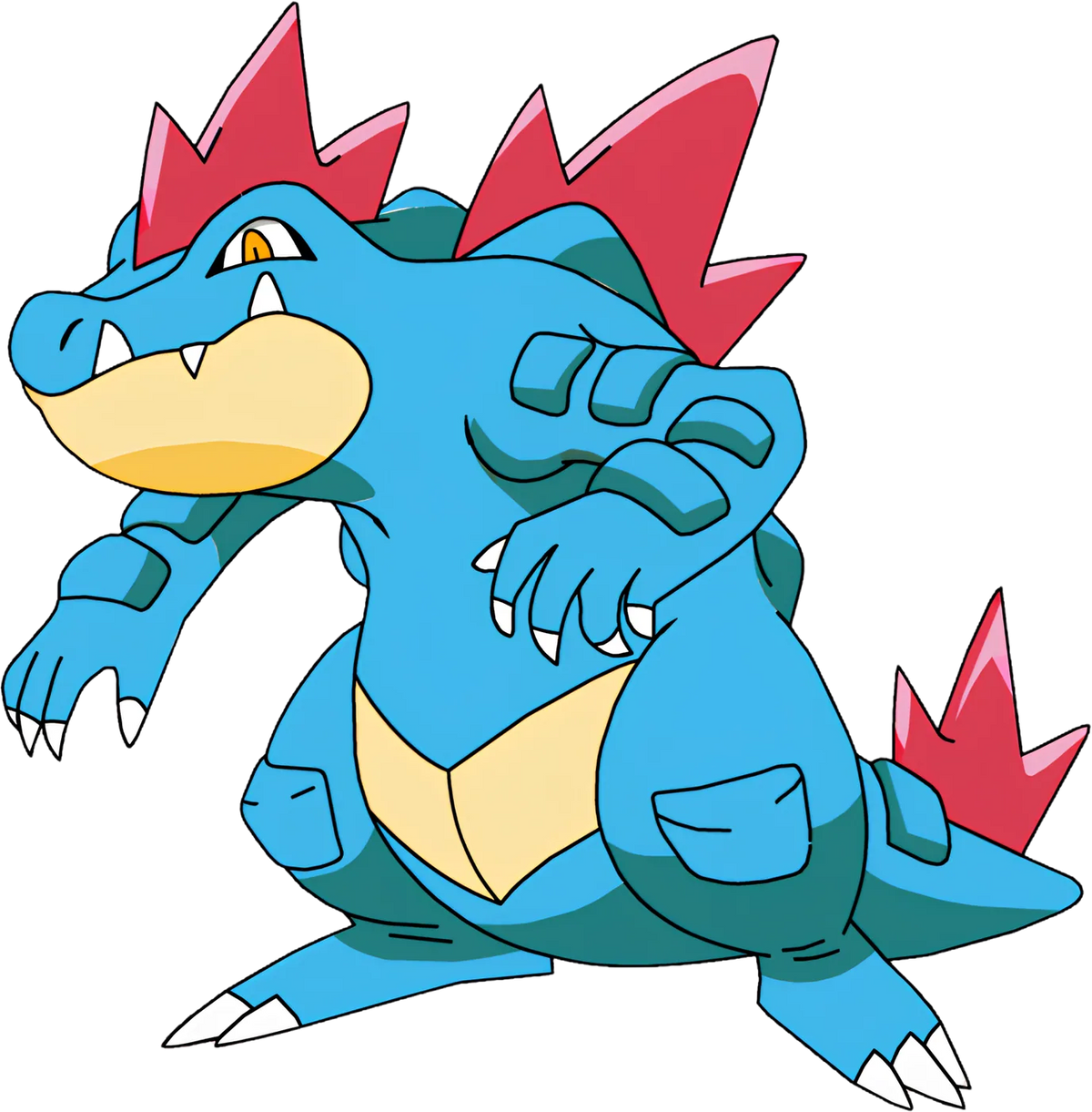 Pokemon Feraligatr Tee, artwork, front print