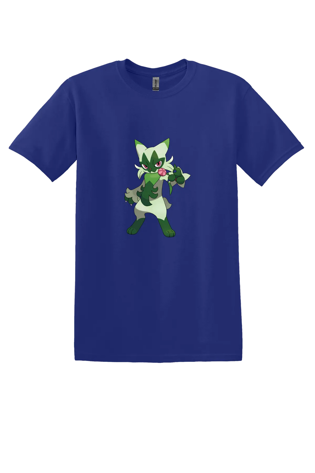 Pokemon Floragato Tee, Cobalt Purple, front print