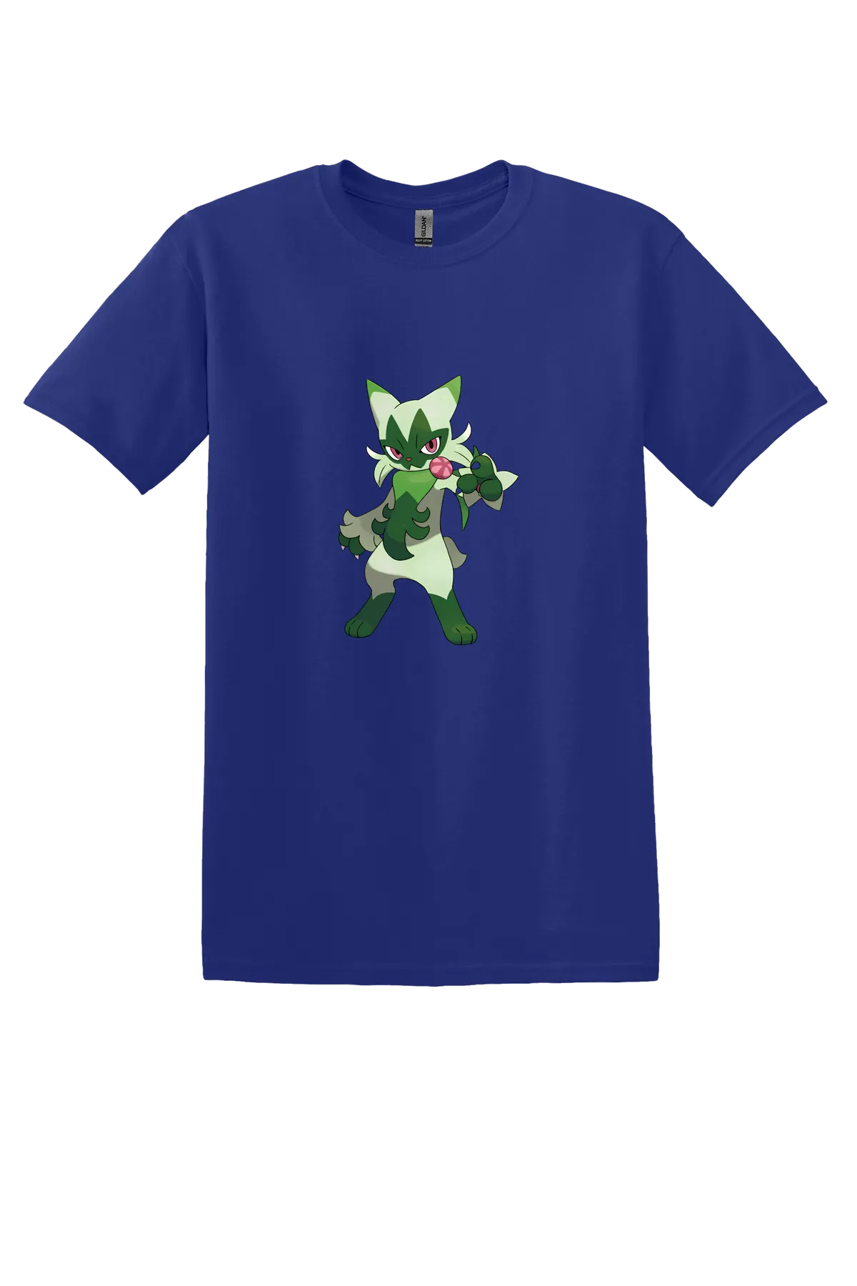 Pokemon Floragato Tee, Cobalt Purple, front print