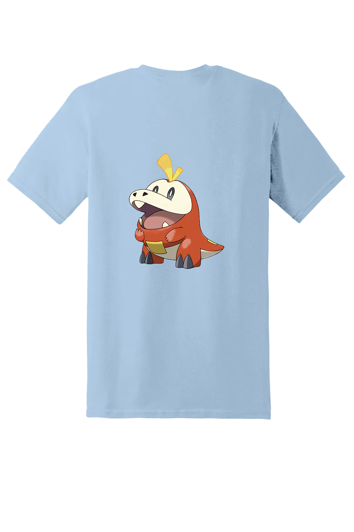 Pokemon Fuecoco Tee, Light Blue, back print