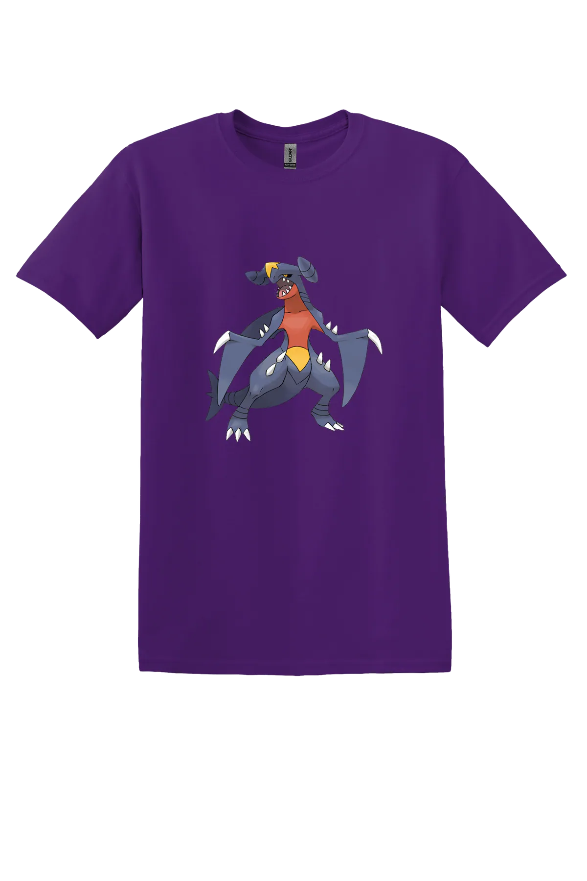 Pokemon Garchomp Tee, Purple, front print
