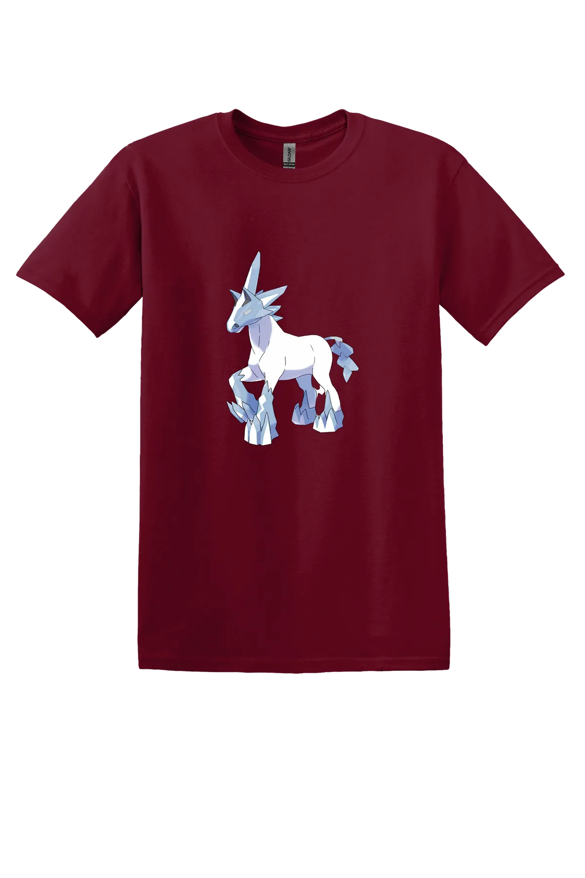 Pokemon Glastrier Tee, Garnet, front print