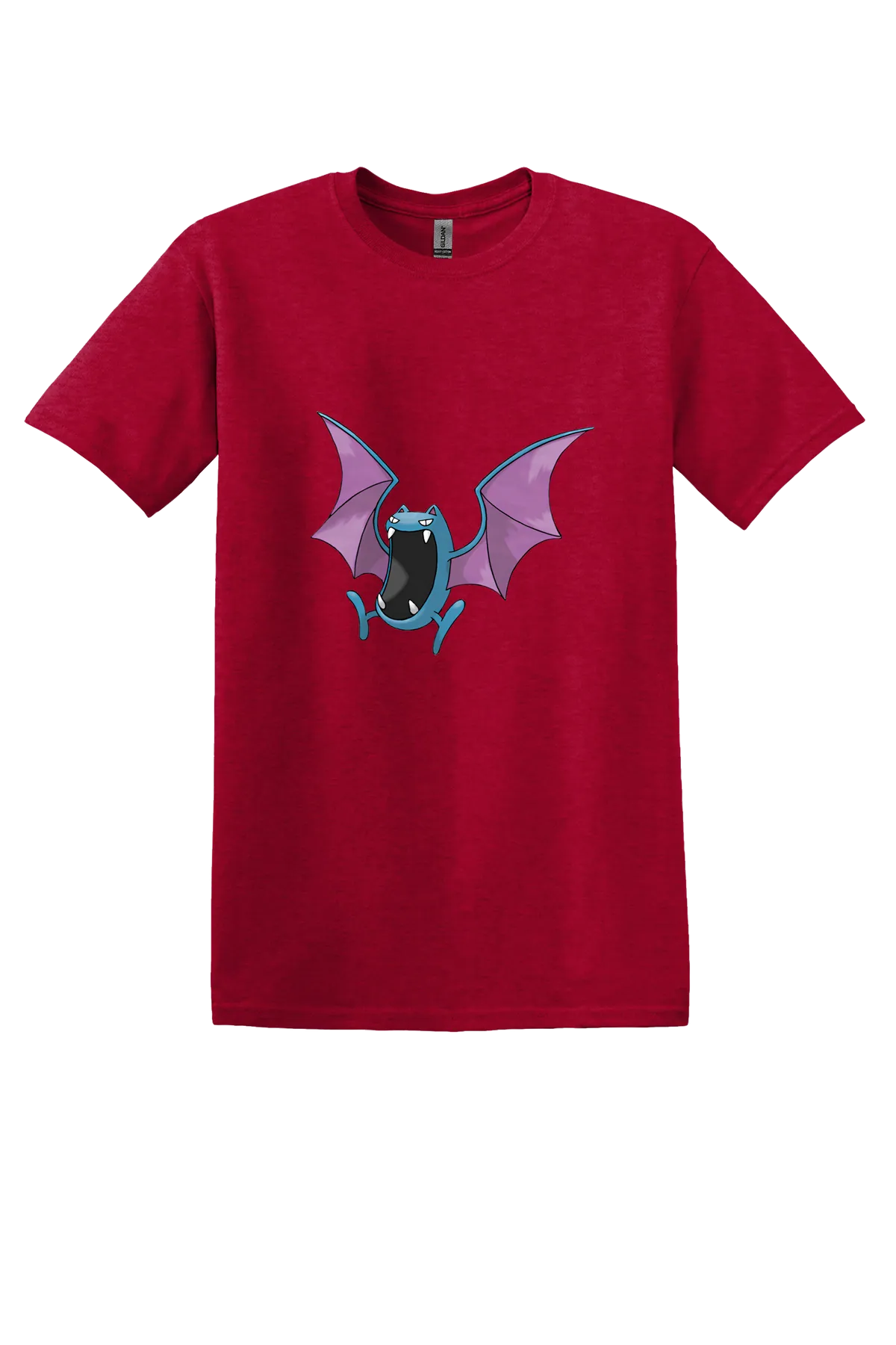 Pokemon Golbat Tee, Antique Cherry Red, front print