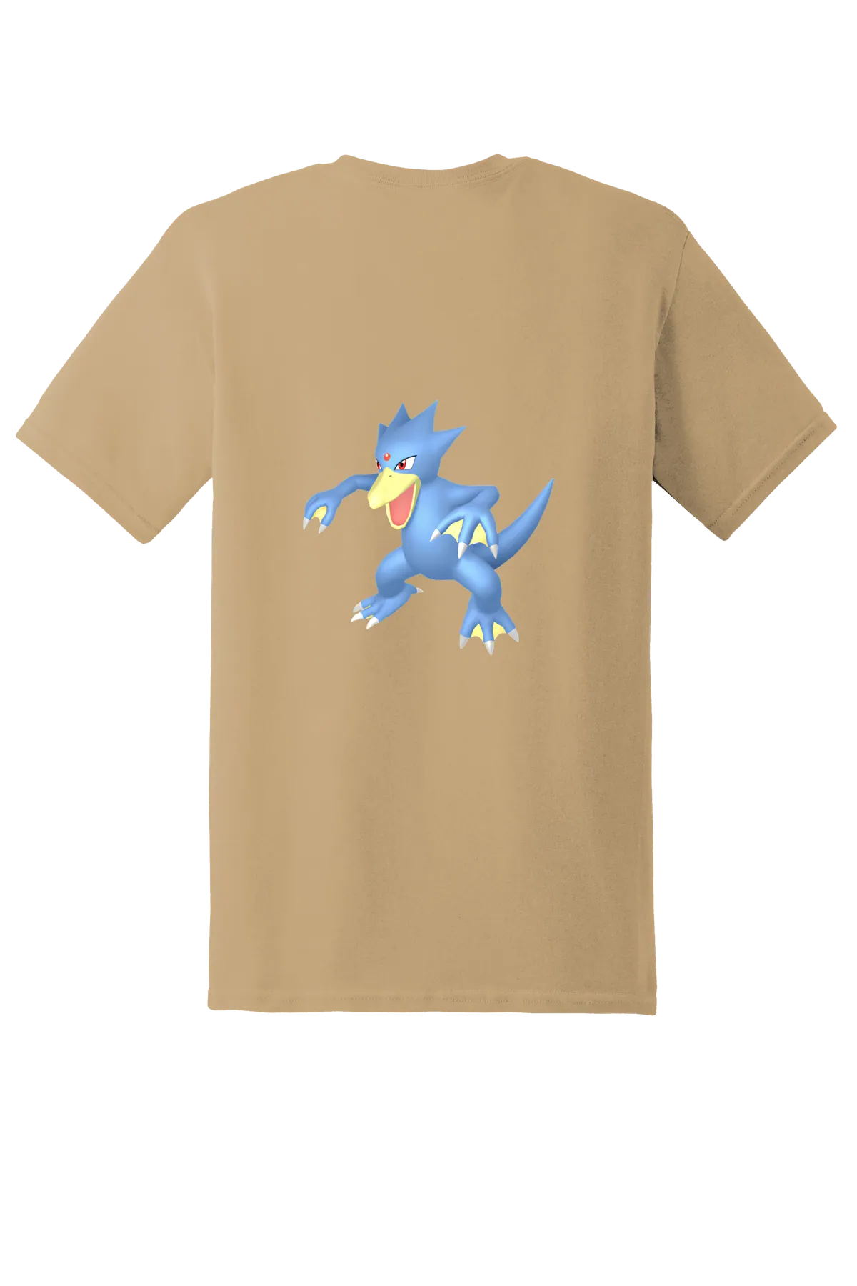 Pokemon Golduck Tee, Old Gold, back print