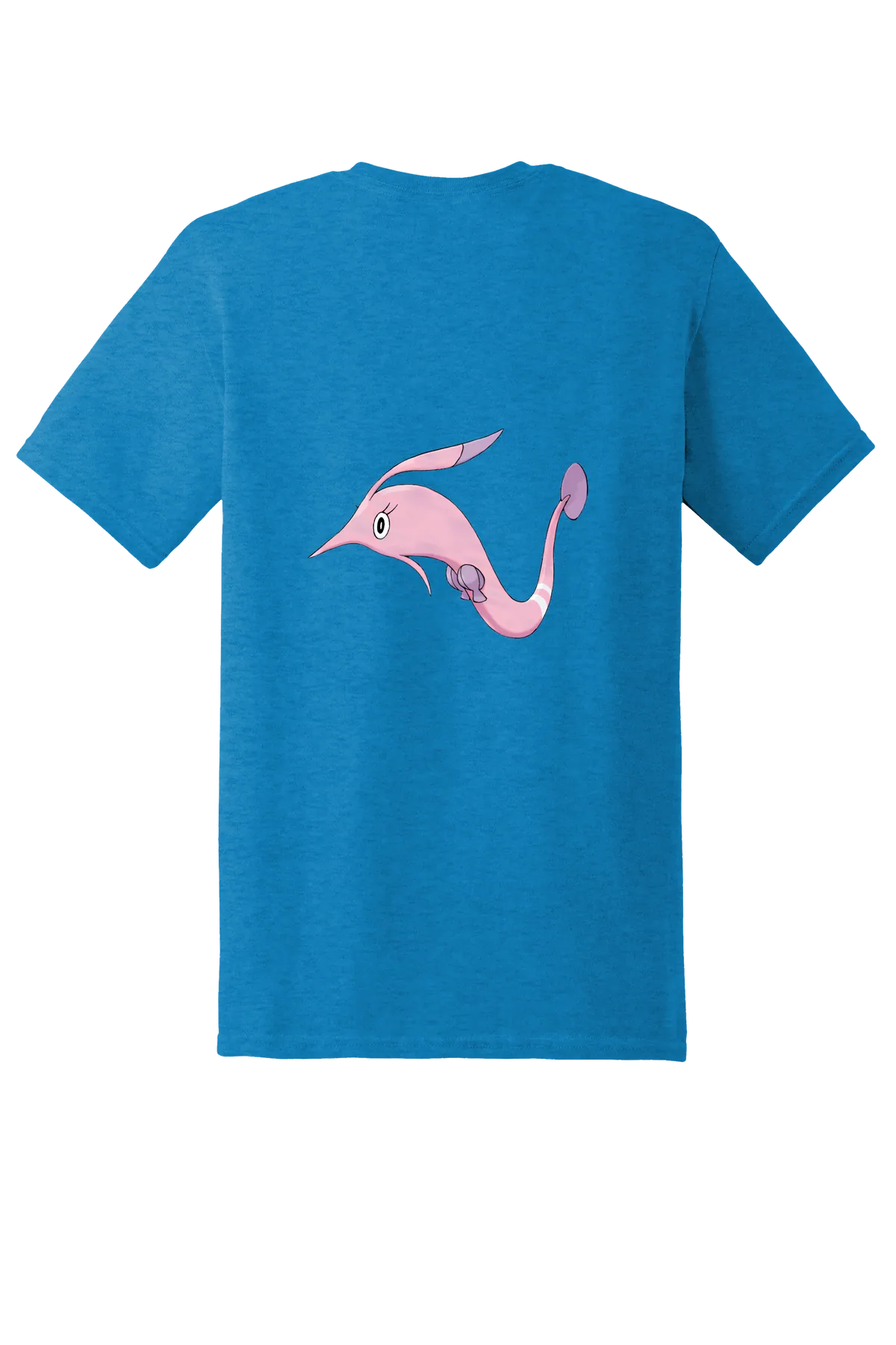 Pokemon Gorebyss Tee, Heather Sapphire, back print