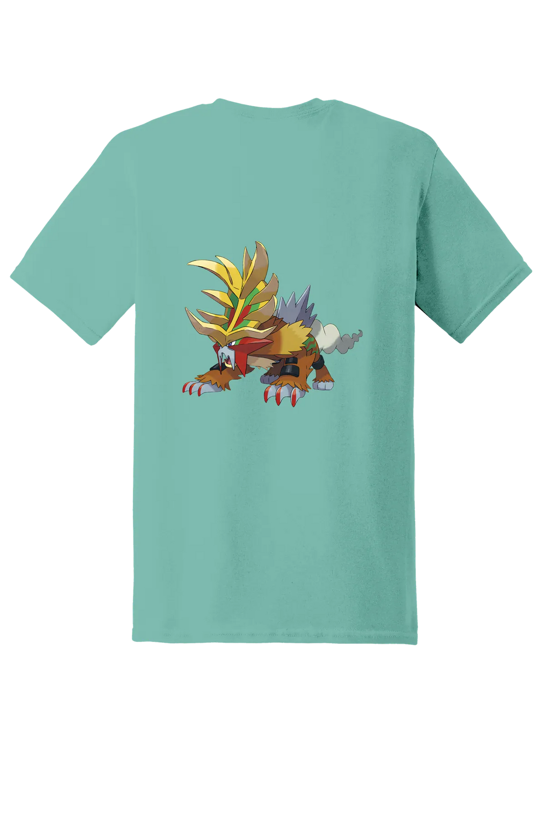 Pokemon Gouging Fire Tee, Aquatic, back print