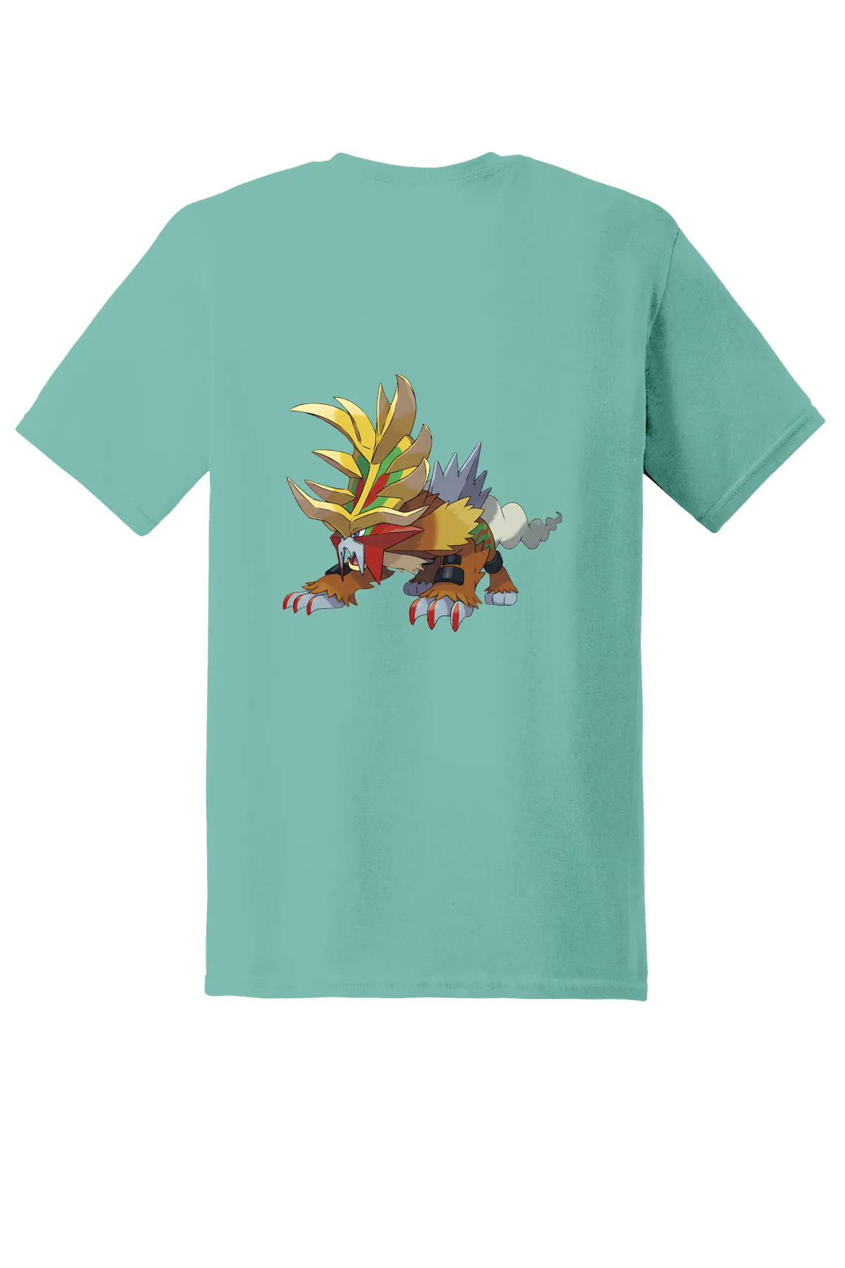 Pokemon Gouging Fire Tee, Aquatic, back print