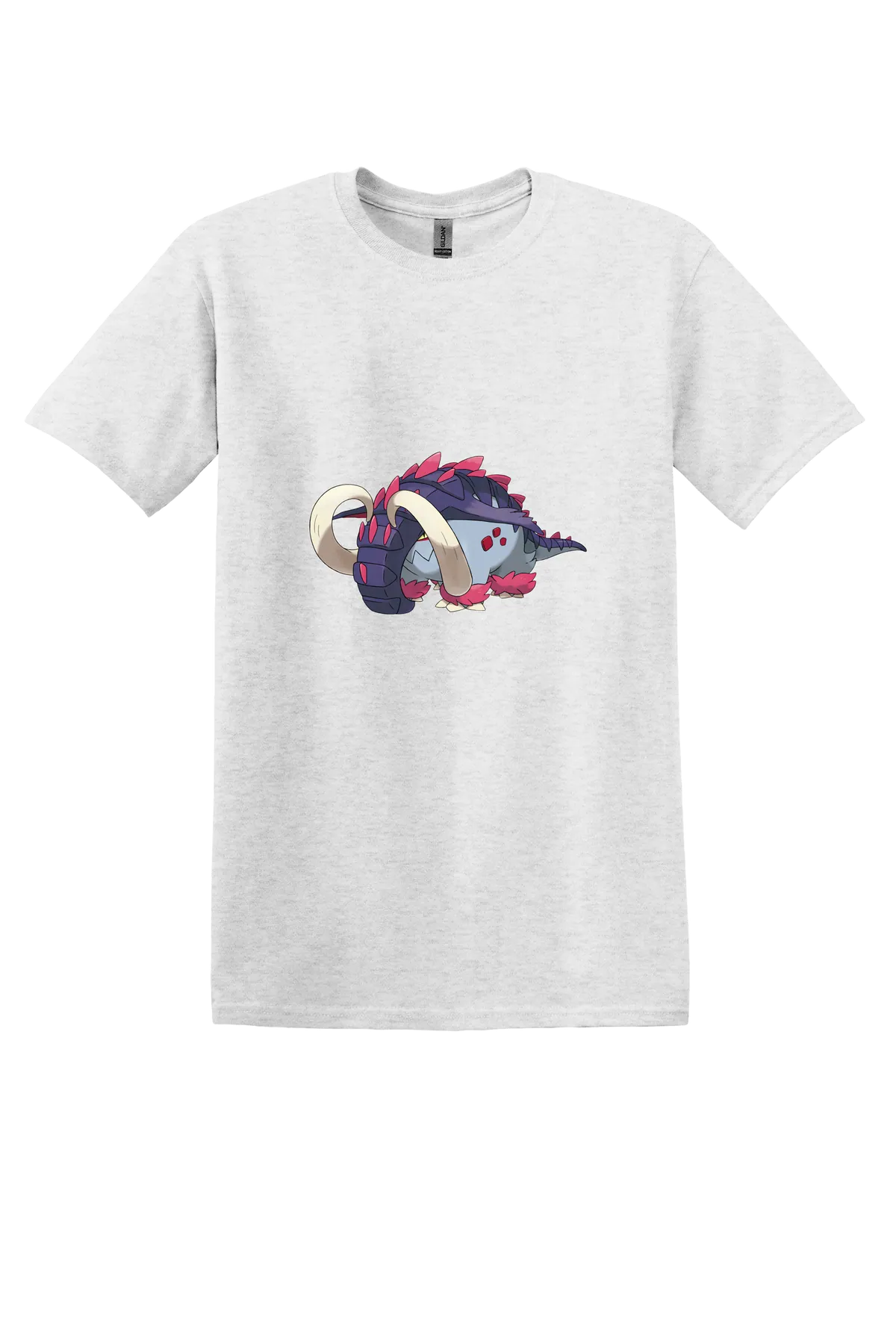 Pokemon Great Tusk Tee, Ash Grey, front print