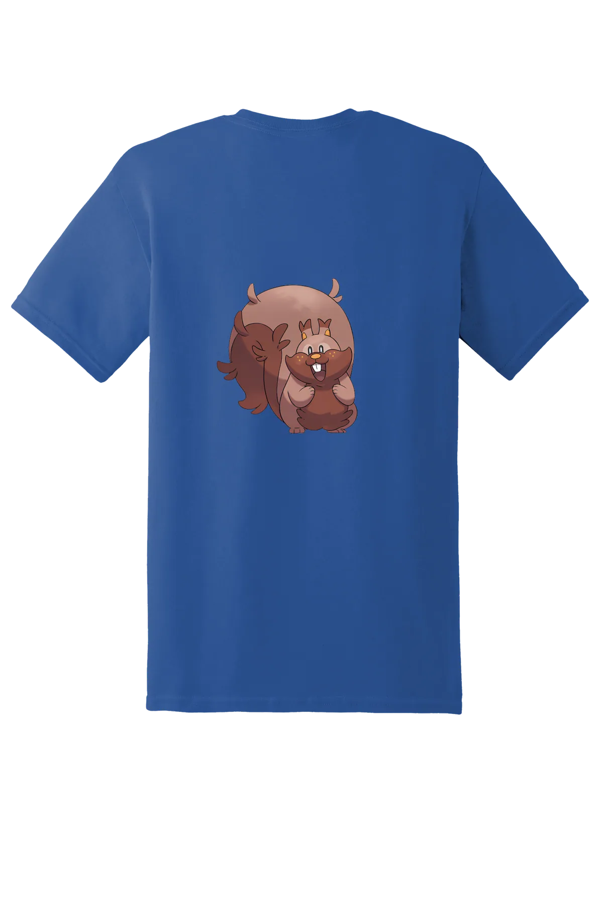 Pokemon Greedent Tee, Neon Blue, back print