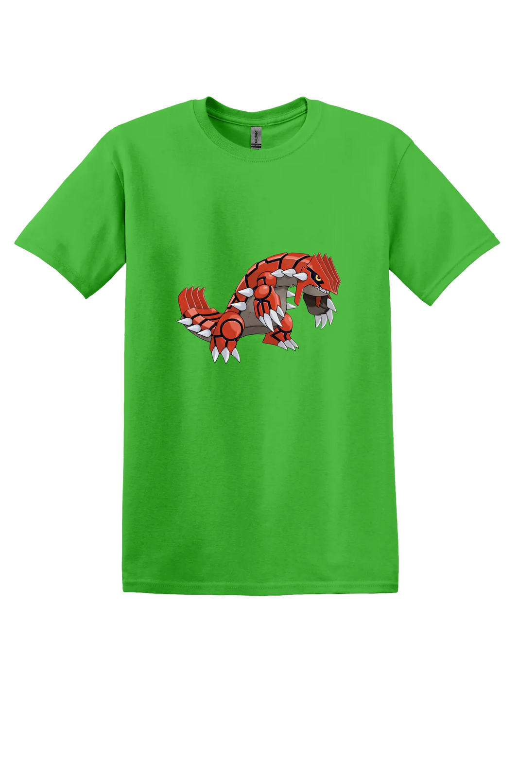 Pokemon Groudon Tee, Electric  Green, front print