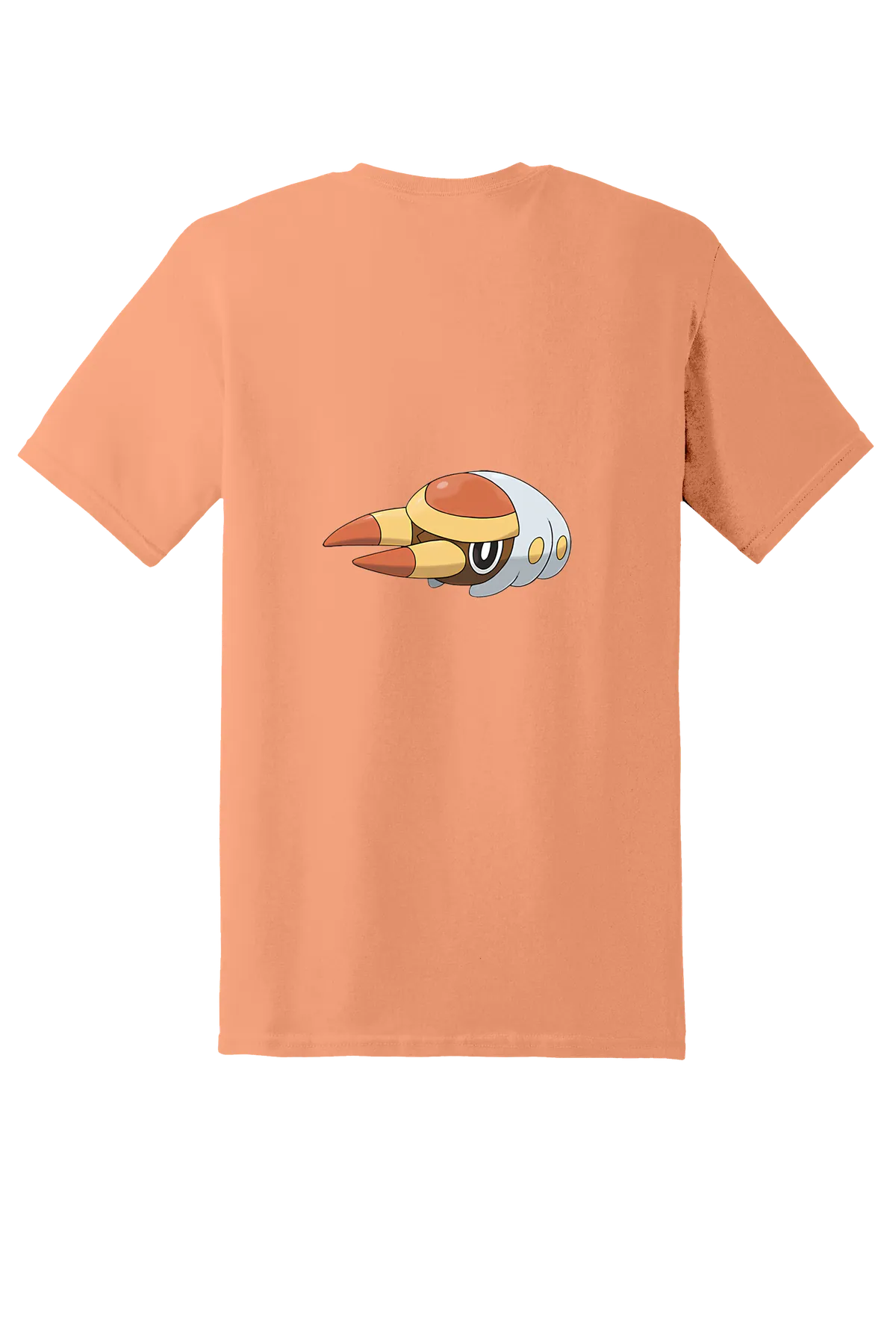 Pokemon Grubbin Tee, Tangerine, back print