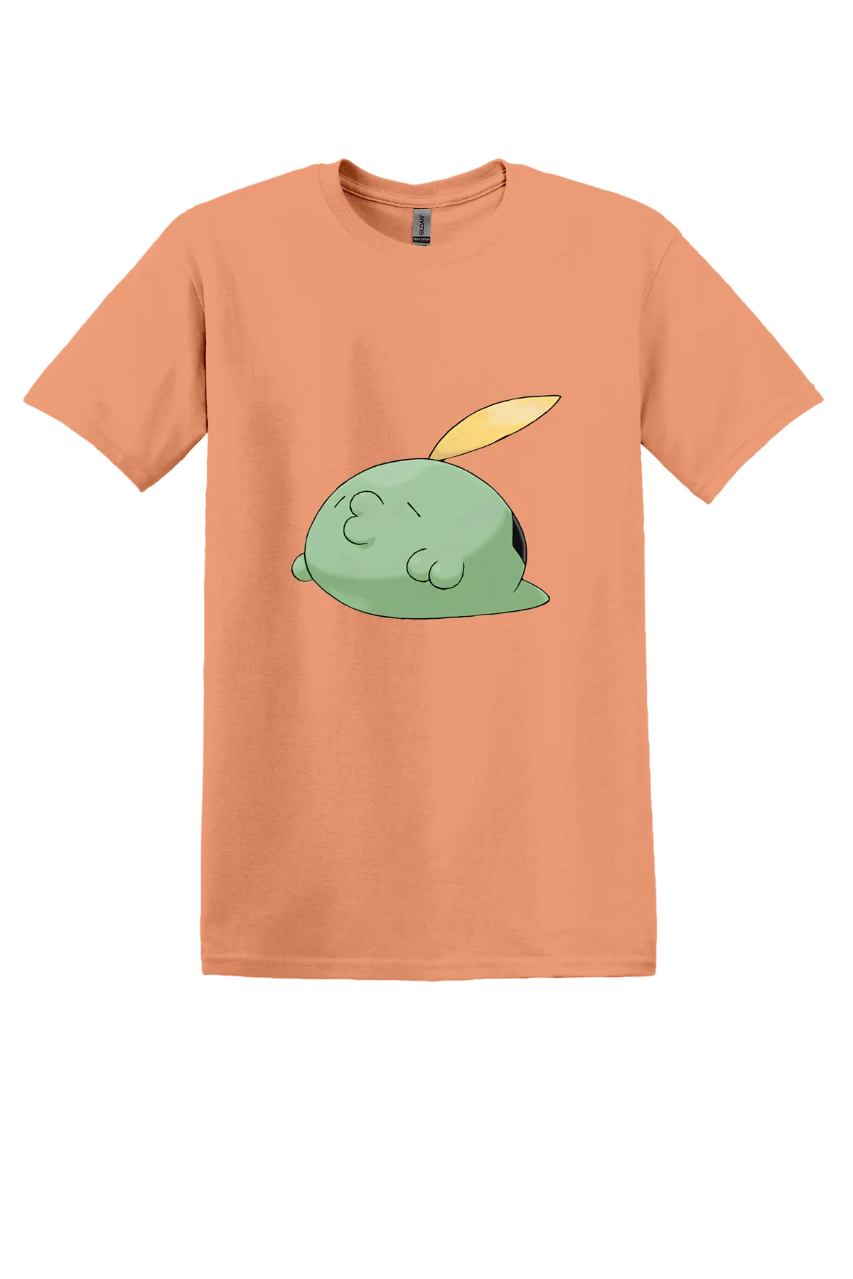 Pokemon Gulpin Tee, Tangerine, front print