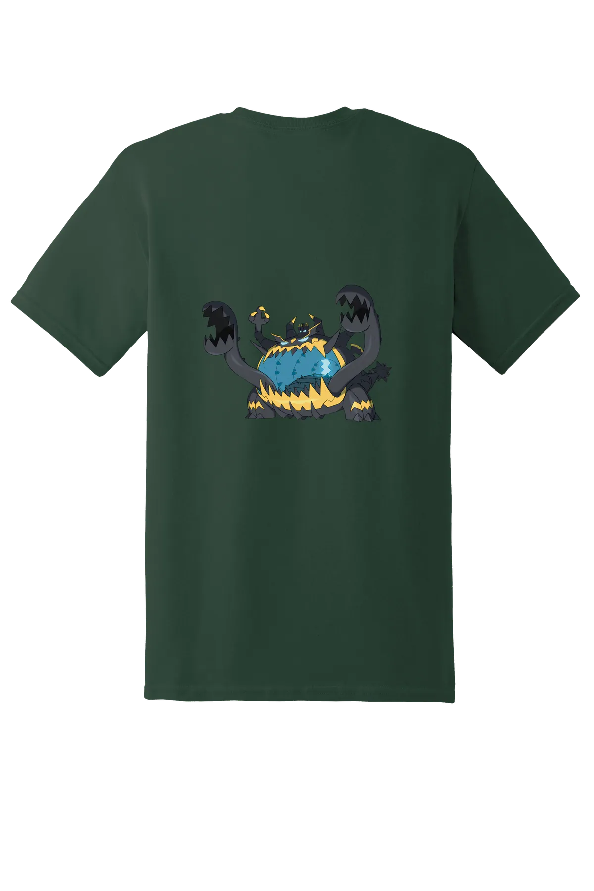 Pokemon Guzzlord Tee, Fan Dark Green, back print
