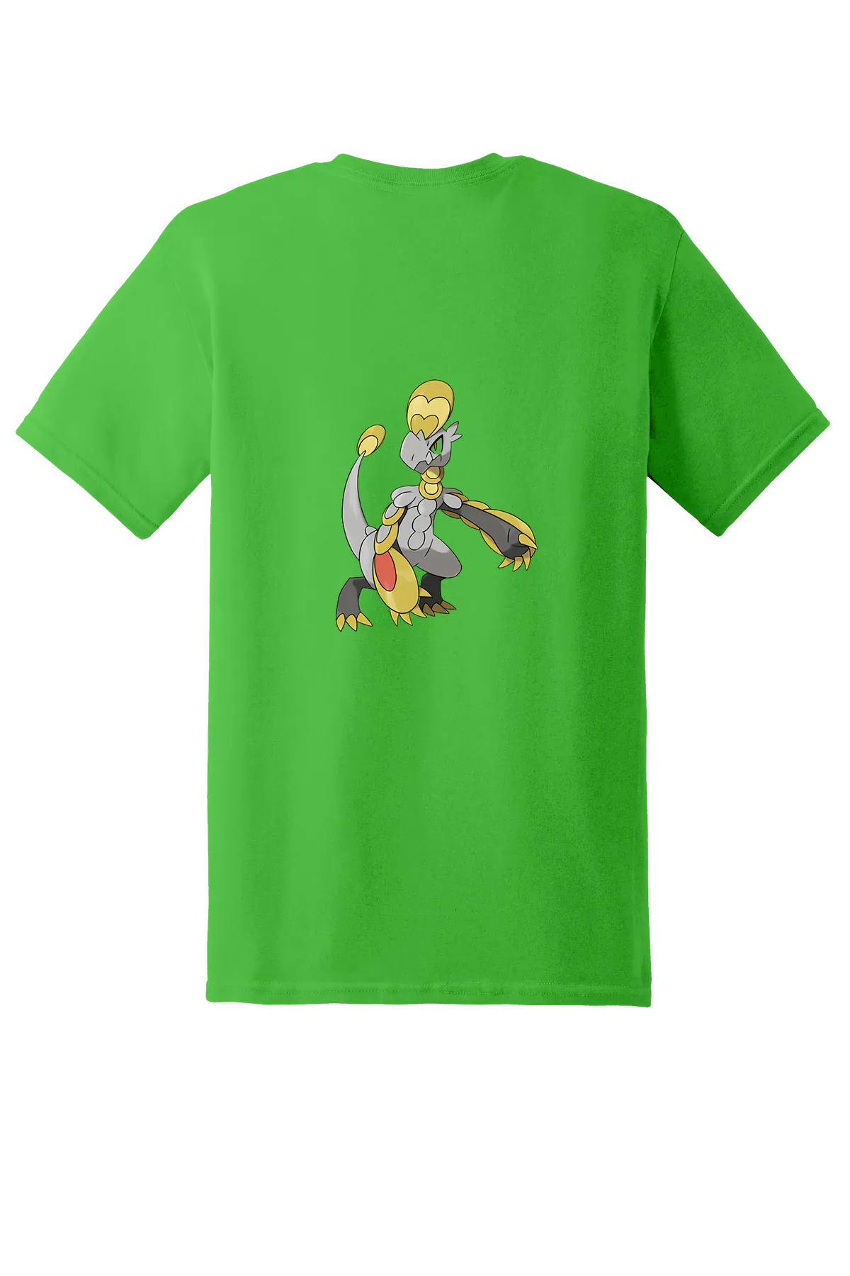 Pokemon Hakamo-o Tee, Electric Green, back print
