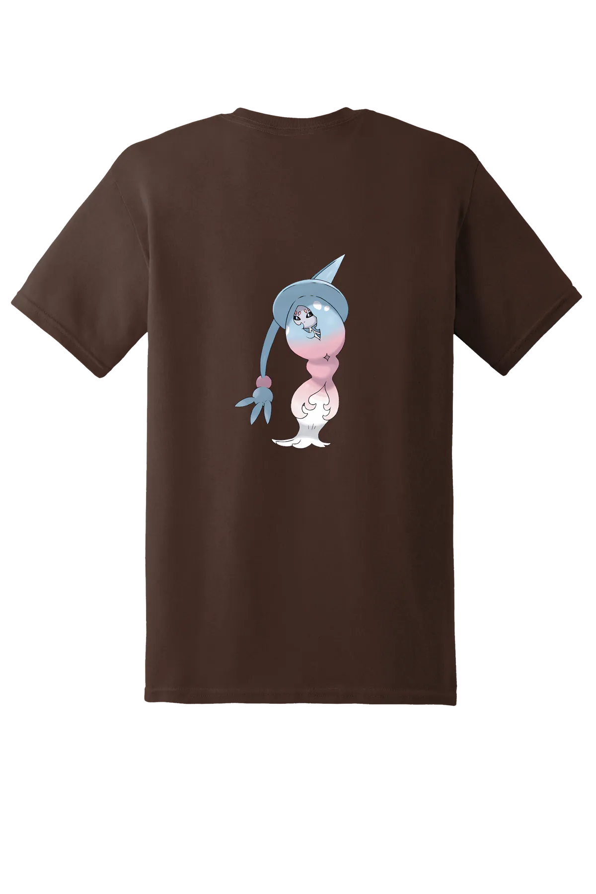 Pokemon Hatterene Tee, Dark Chocolate, back print