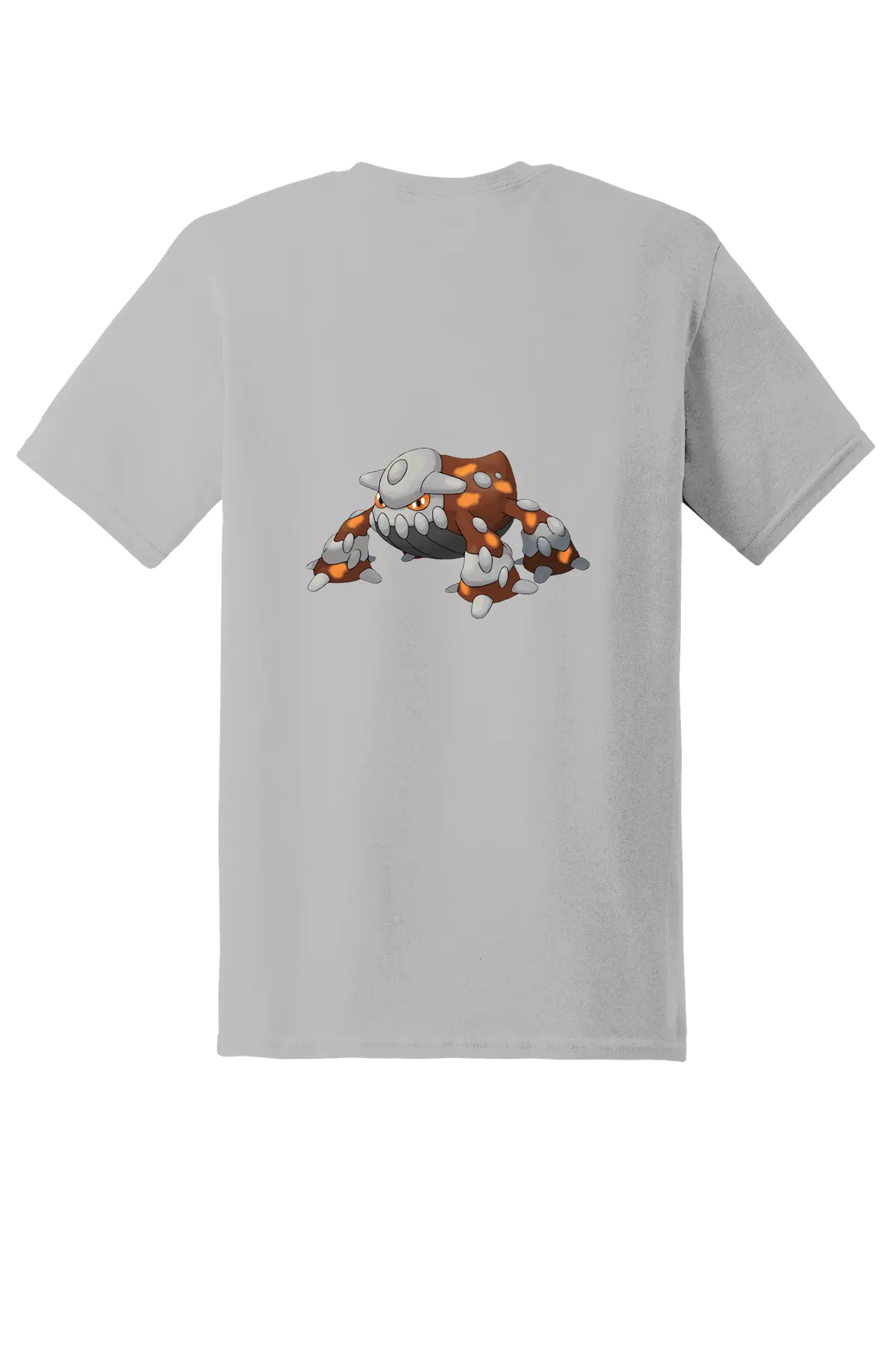 Pokemon Heatran Tee, Ice Grey, back print