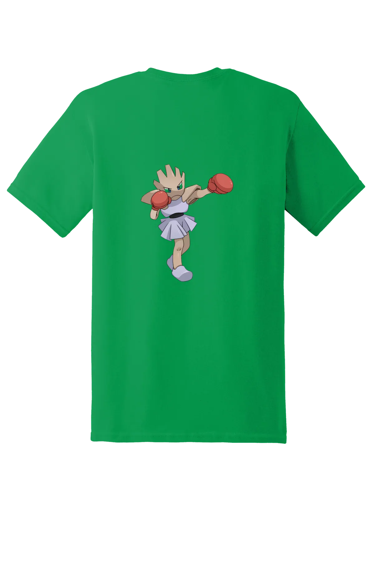 Pokemon Hitmonchan Tee, Irish Green, back print