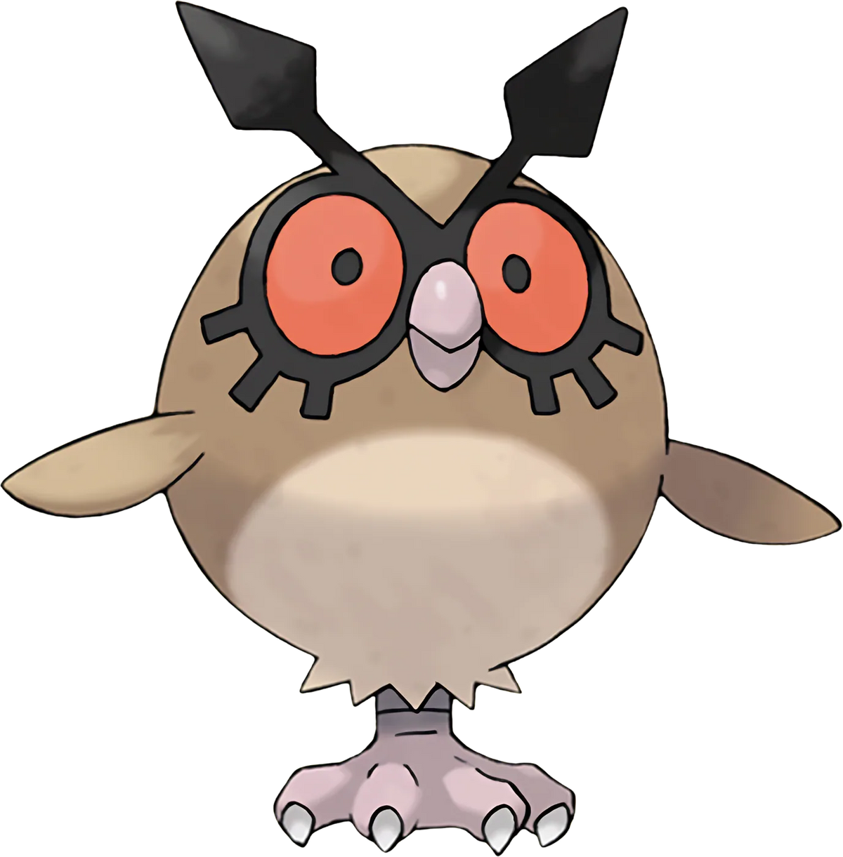 Pokemon Hoothoot Tee, artwork, front print