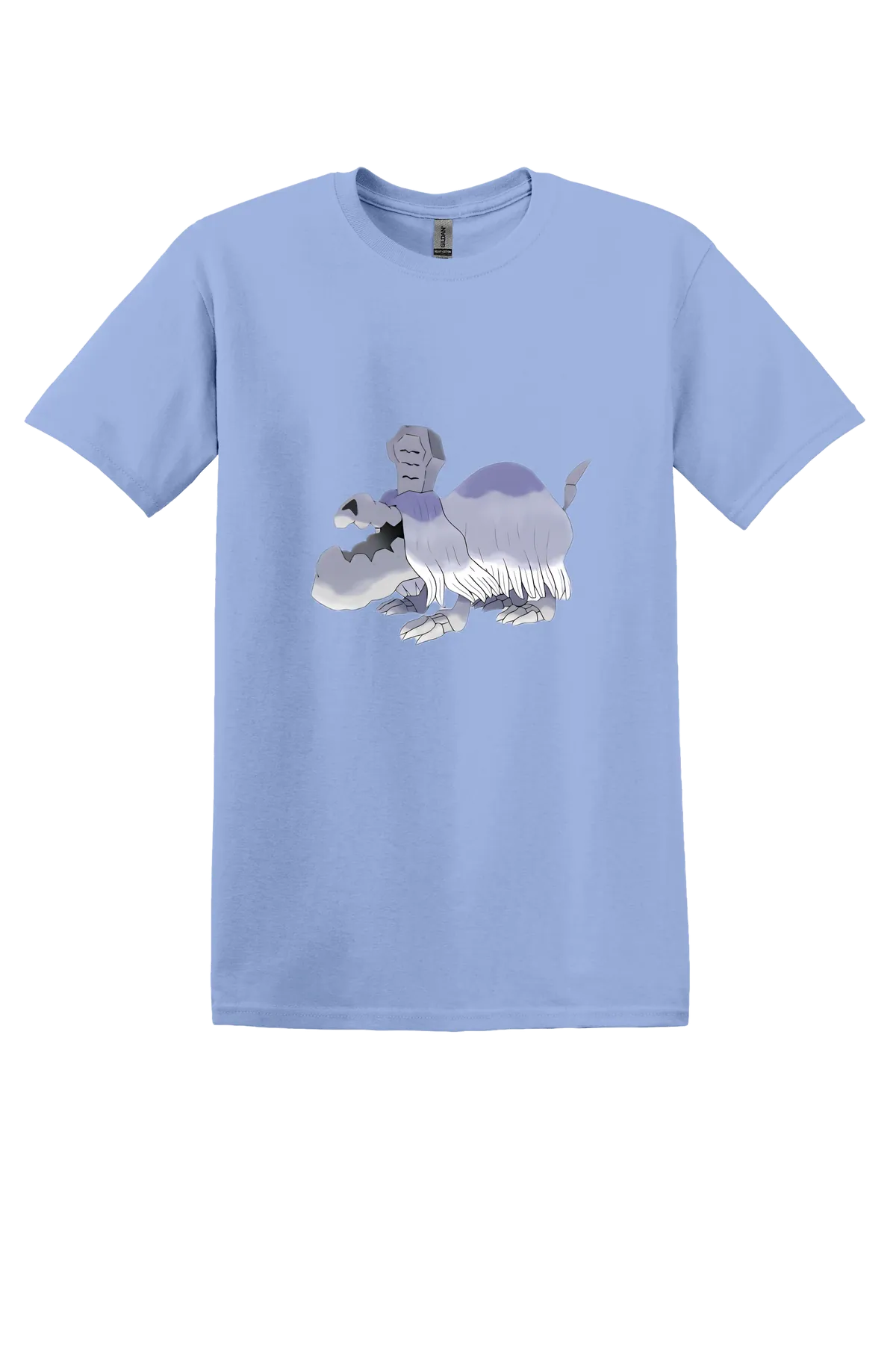Pokemon Houndstone Tee, Carolina Blue, front print