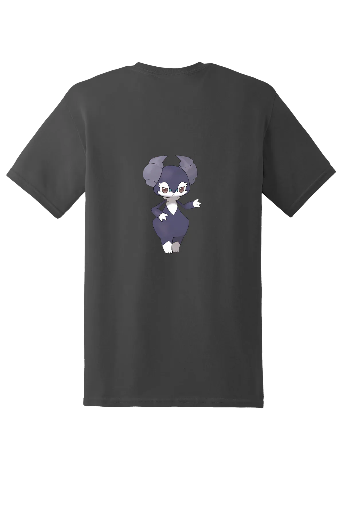 Pokemon Indeedee Tee, Charcoal, back print