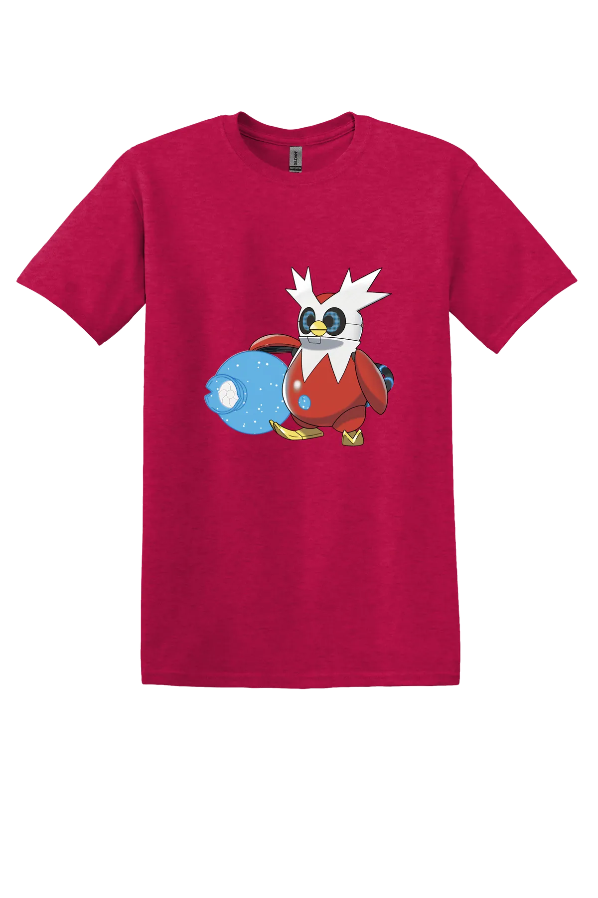 Pokemon Iron Bundle Tee, Heather Red, front print