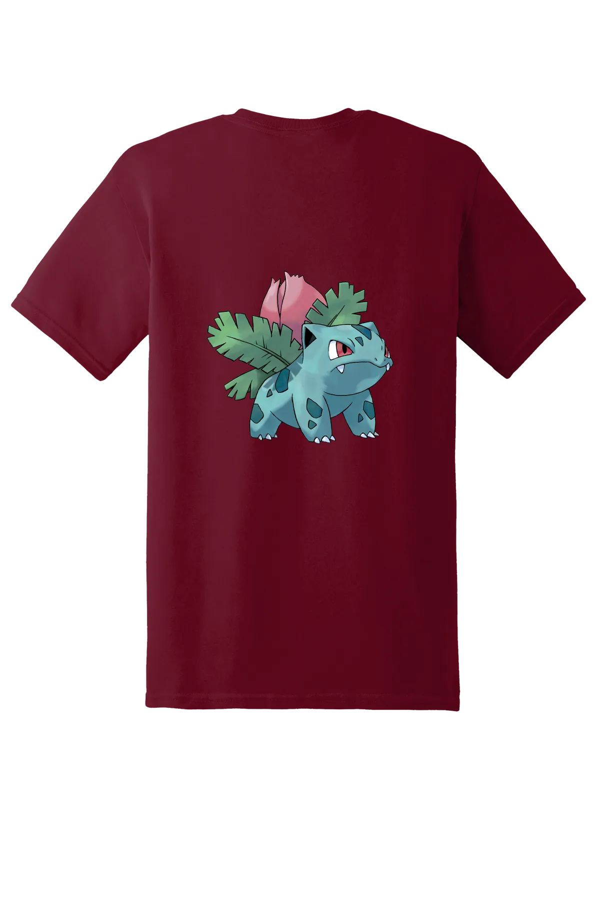 Pokemon Ivysaur Tee, Garnet, back print