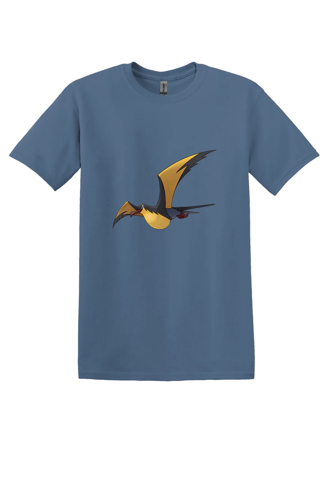 Pokemon Kilowattrel Tee, Indigo Blue, front print