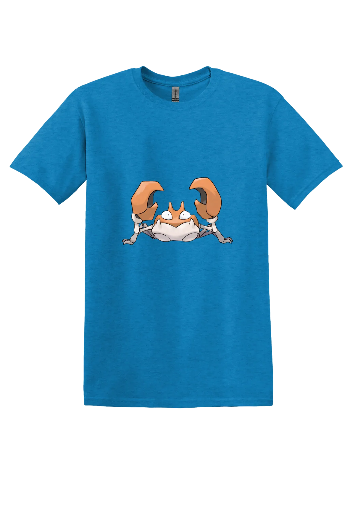 Pokemon Krabby Tee, Heather Sapphire, front print