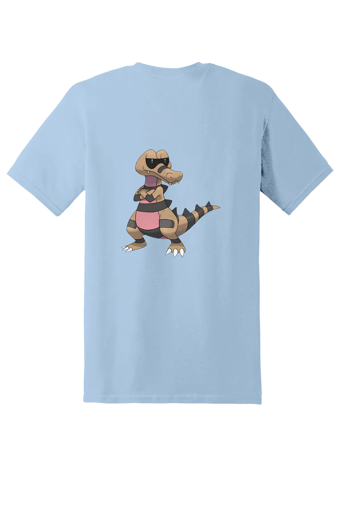 Pokemon Krokorok Tee, Light Blue, back print