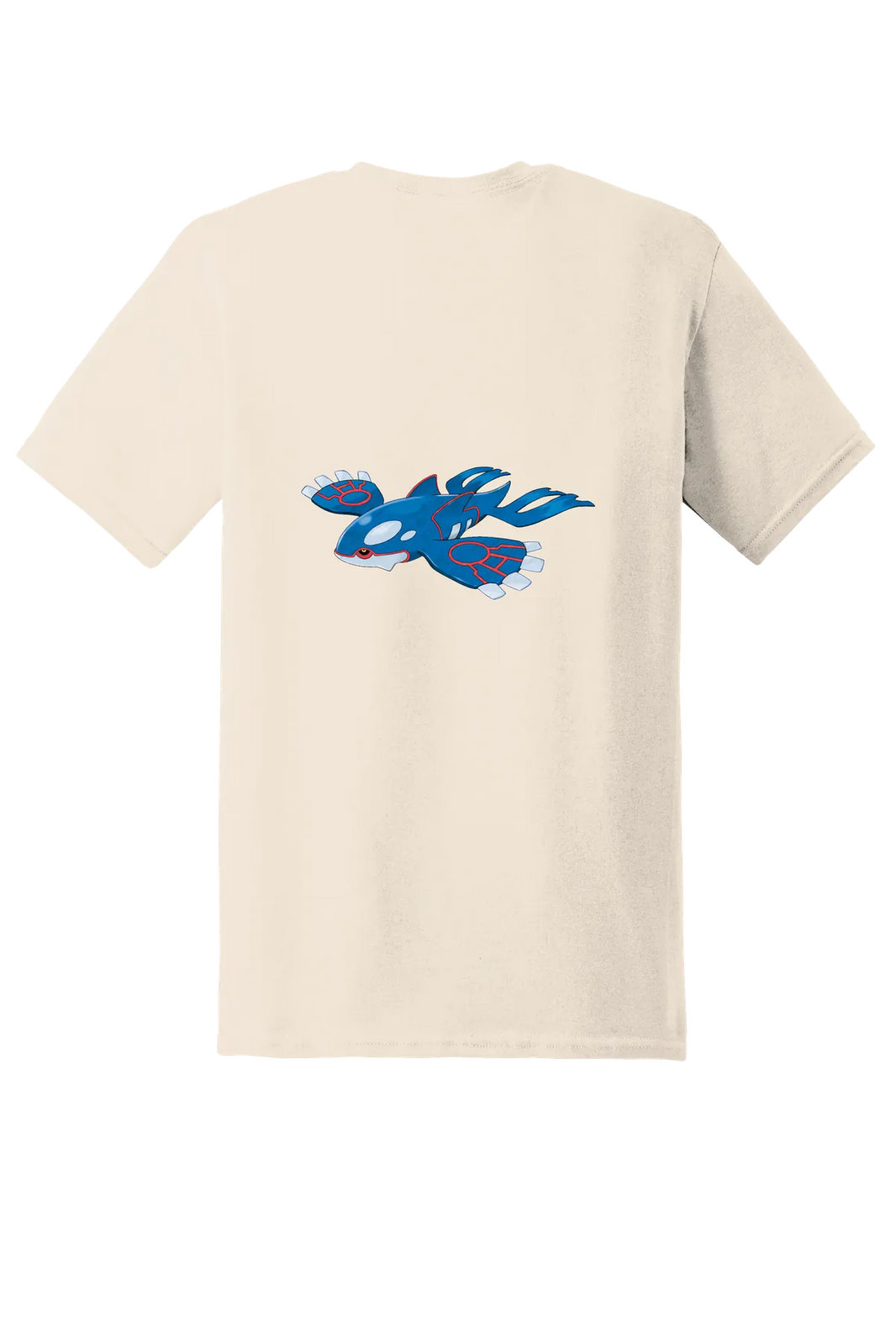 Pokemon Kyogre Tee, Natural, back print