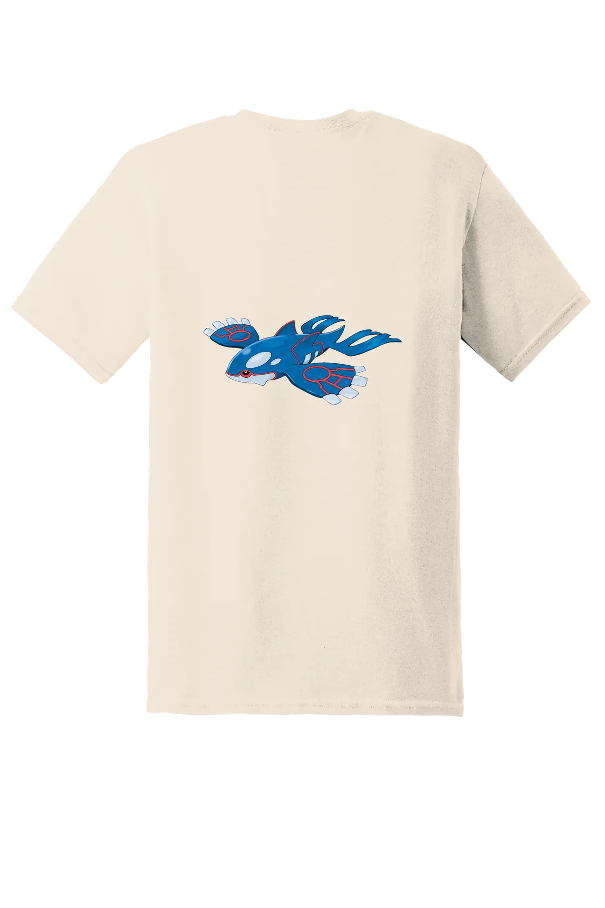 Pokemon Kyogre Tee, Natural, back print