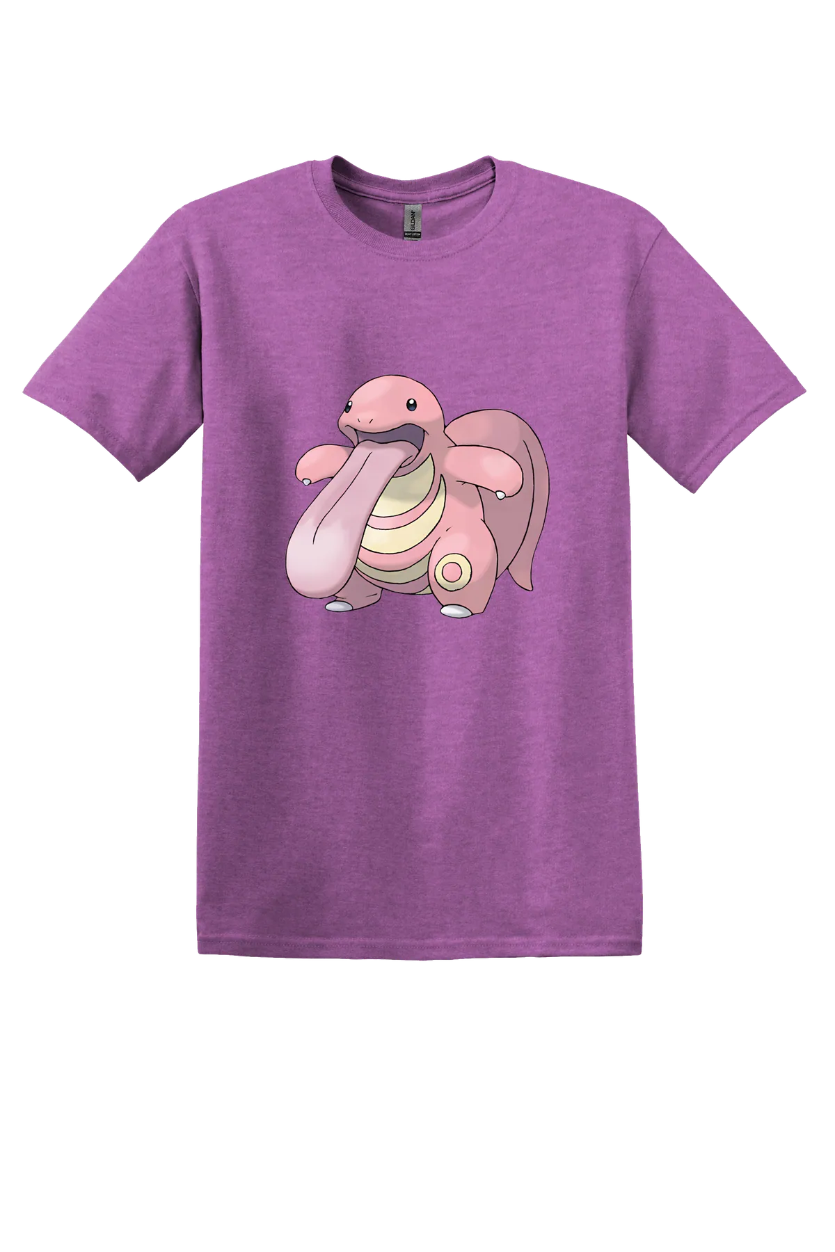 Pokemon Lickitung Tee, Heather Radiant Orchid, front print