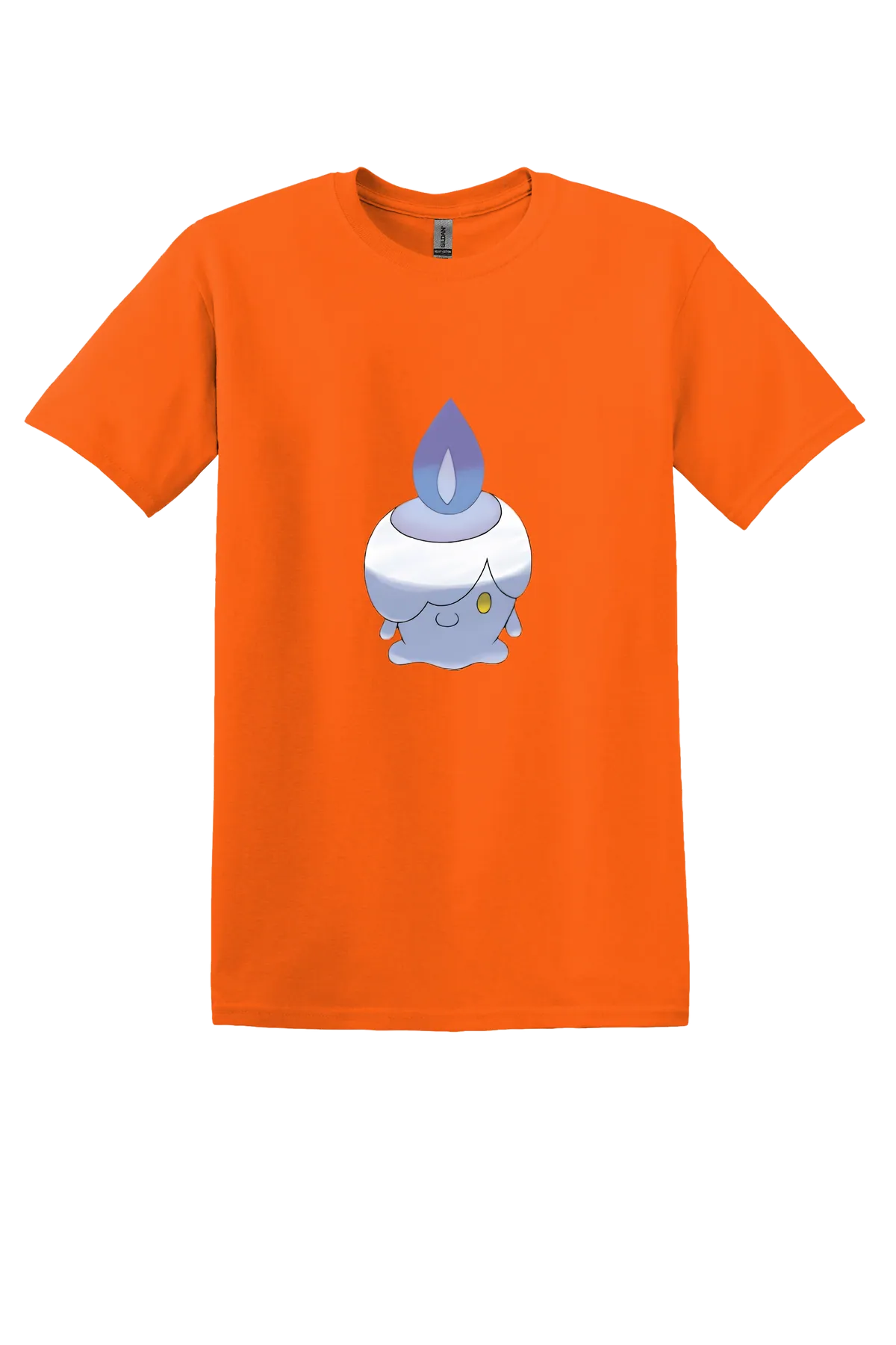 Pokemon Litwick Tee, Orange, front print