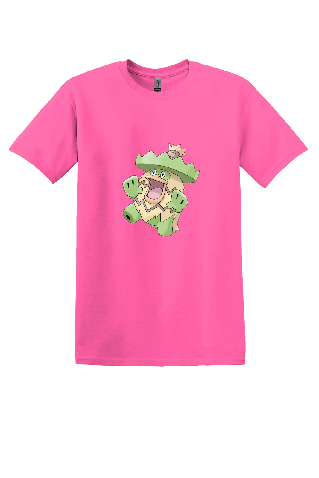 Pokemon Ludicolo Tee, Safety Pink, front print