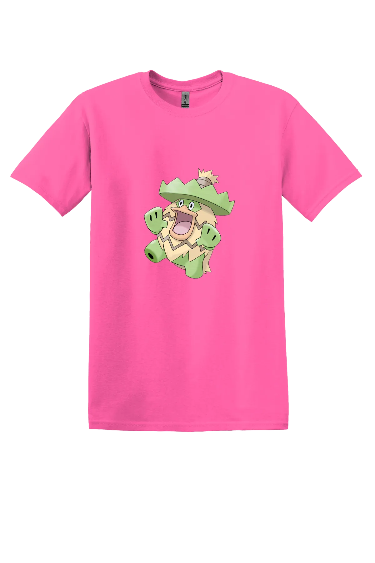 Pokemon Ludicolo Tee, Safety Pink, front print
