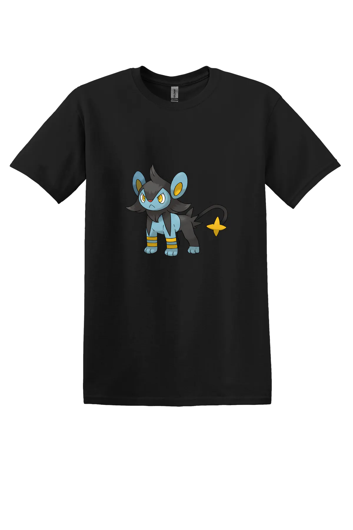 Pokemon Luxio Tee, Black, front print