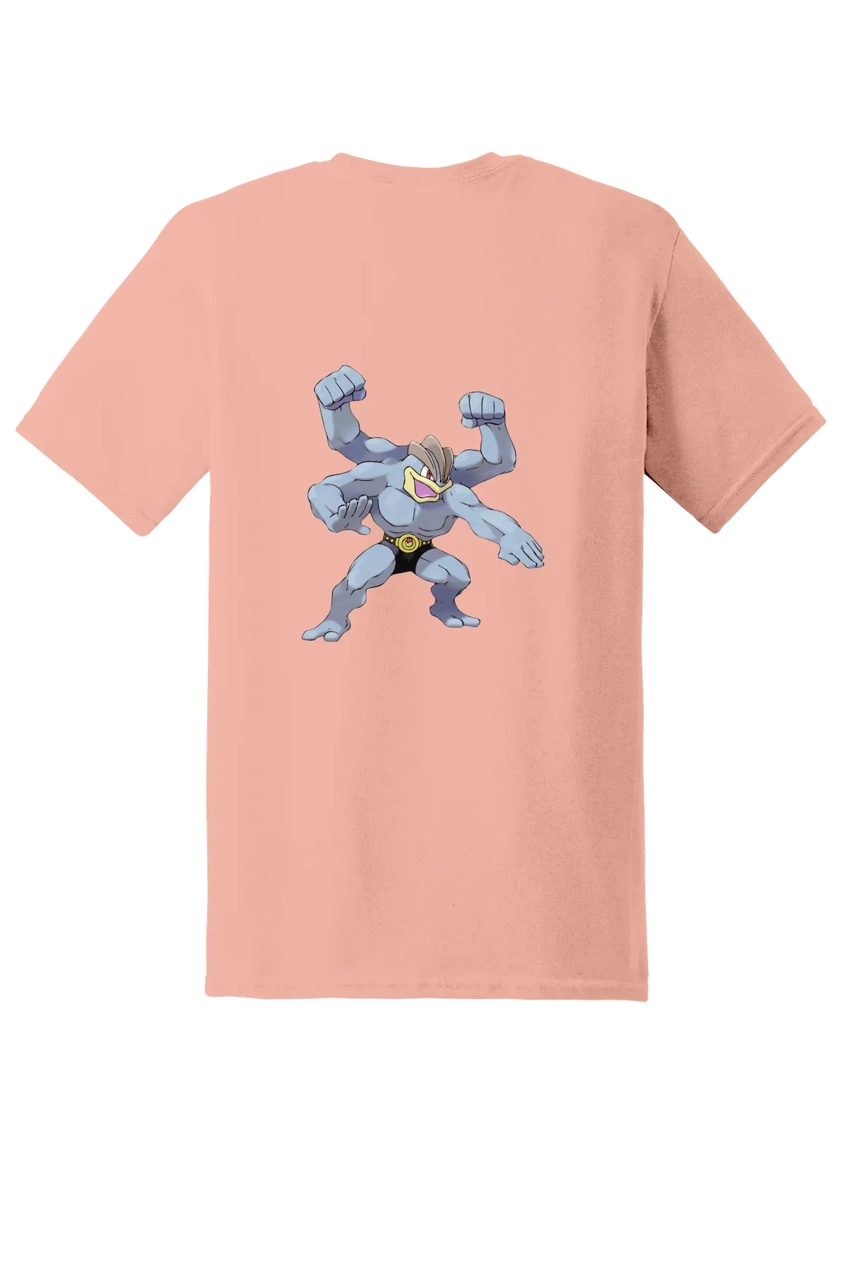 Pokemon Machamp Tee, Dusty Rose, back print