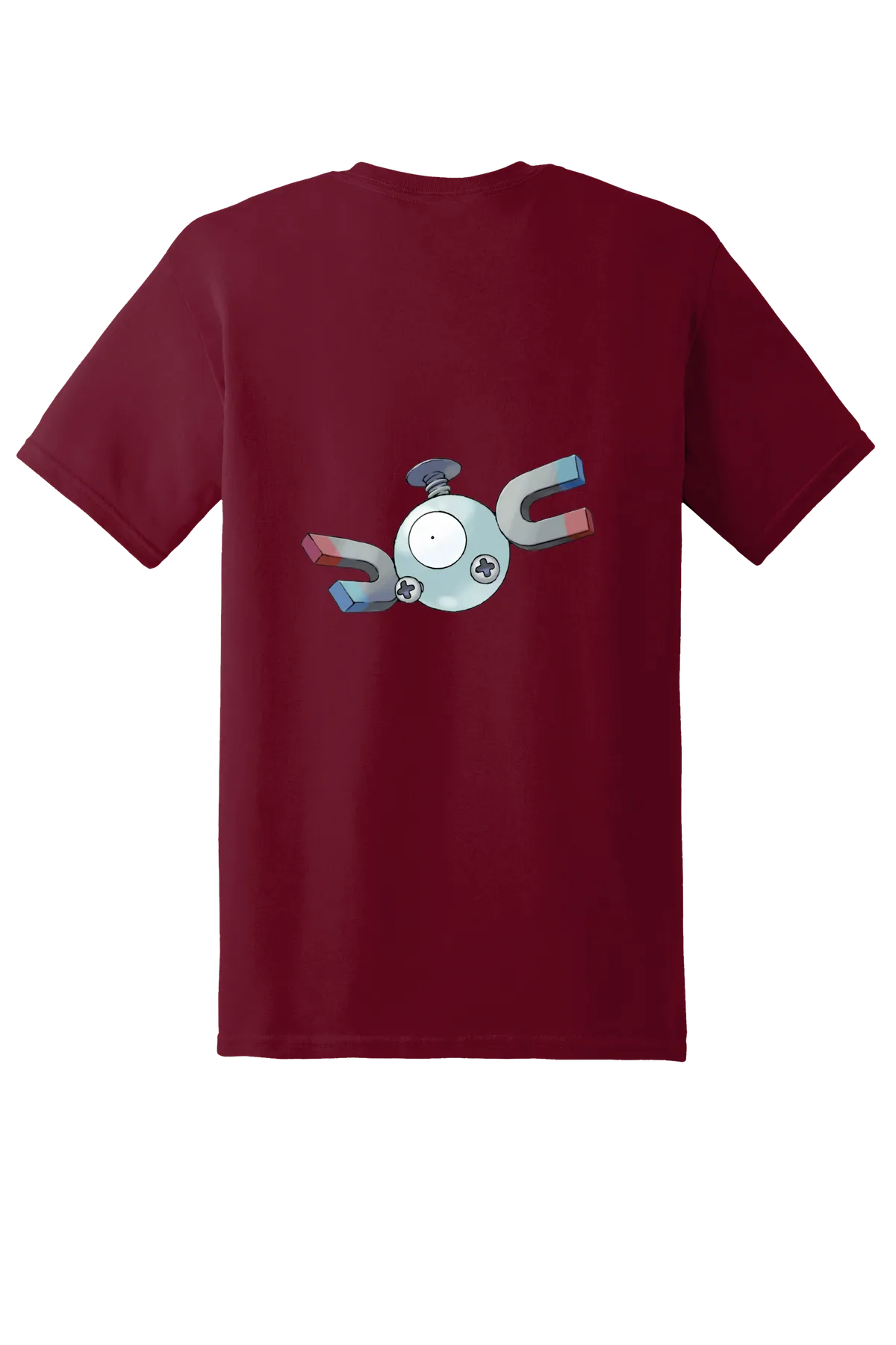 Pokemon Magnemite Tee, Garnet, back print