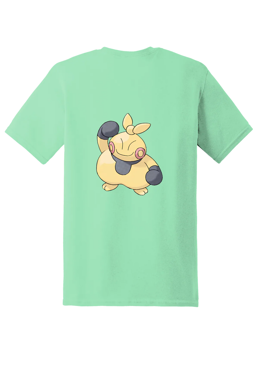 Pokemon Makuhita Tee, Mint Green, back print