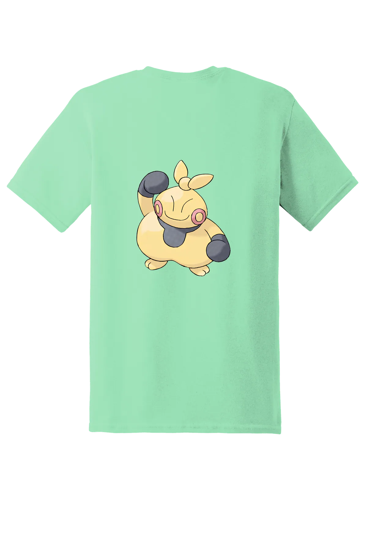 Pokemon Makuhita Tee, Mint Green, back print