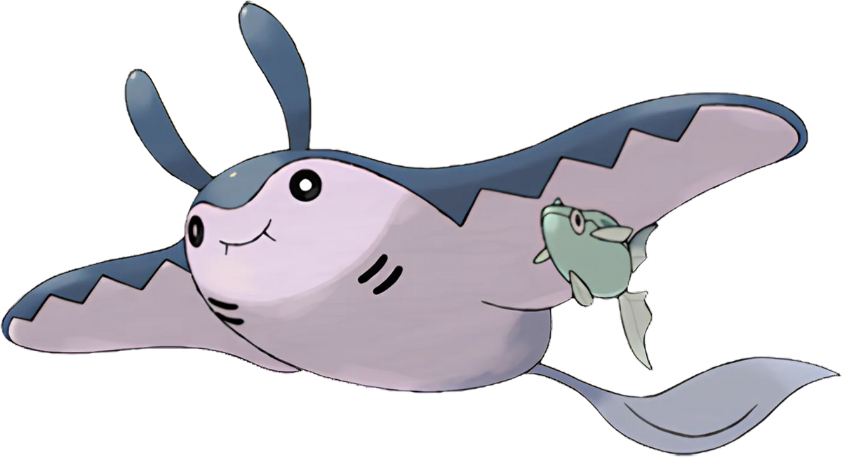Pokemon Mantine Tee, artwork, front print