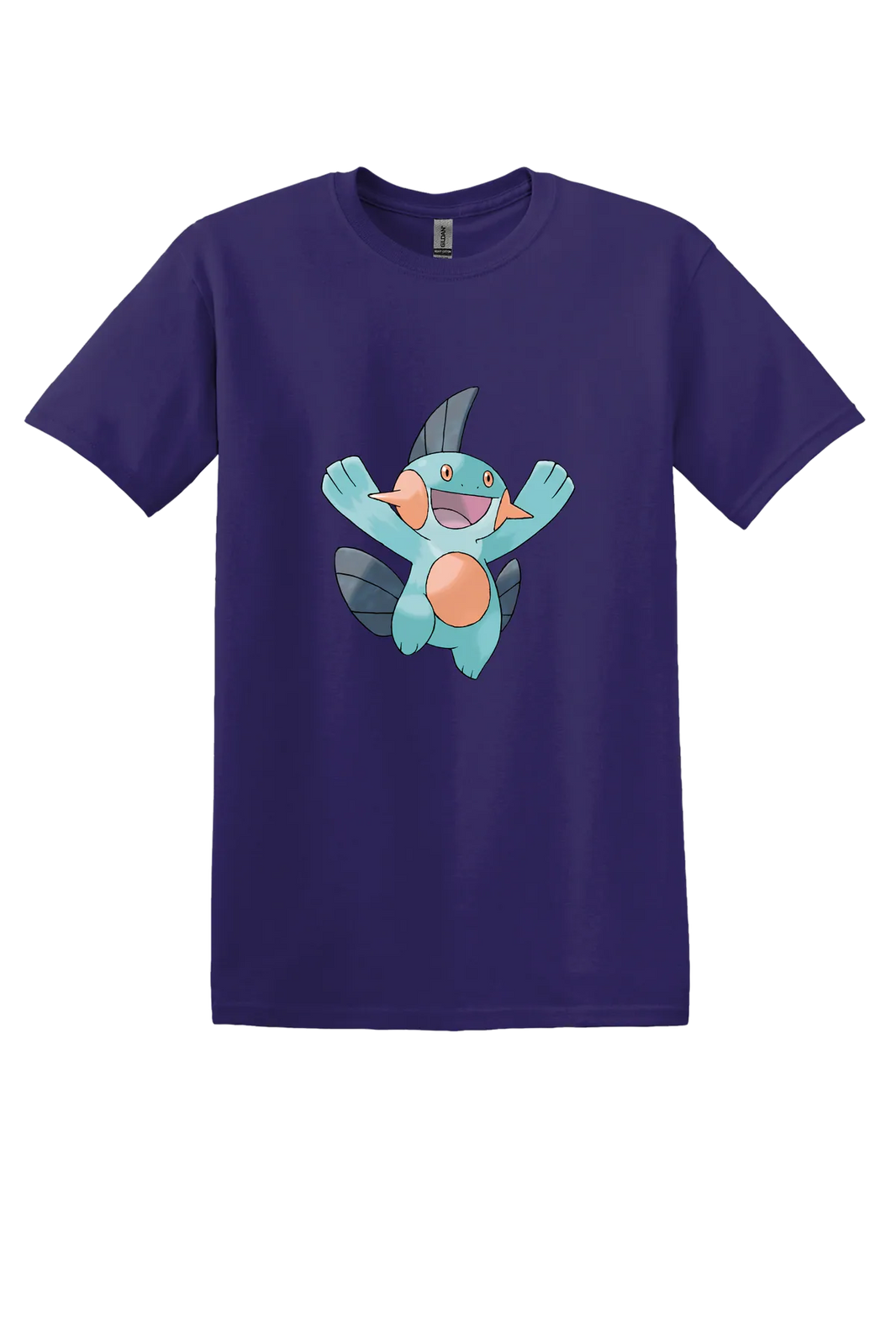 Pokemon Marshtomp Tee, Fan Deep Purple, front print