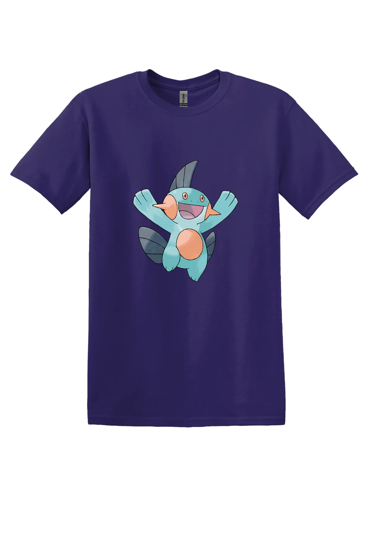 Pokemon Marshtomp Tee, Fan Deep Purple, front print