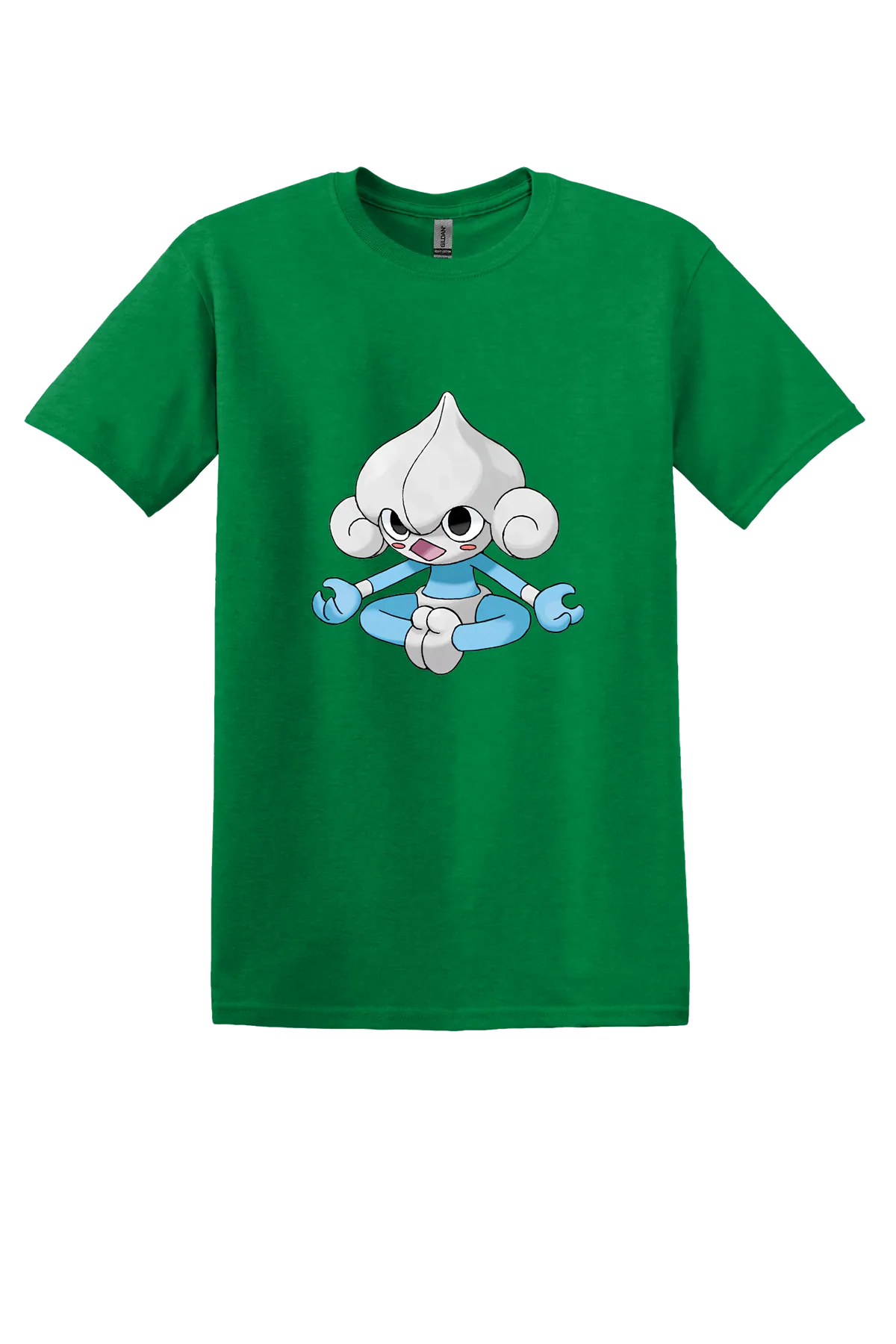 Pokemon Meditite Tee, Antique Irish Green, front print