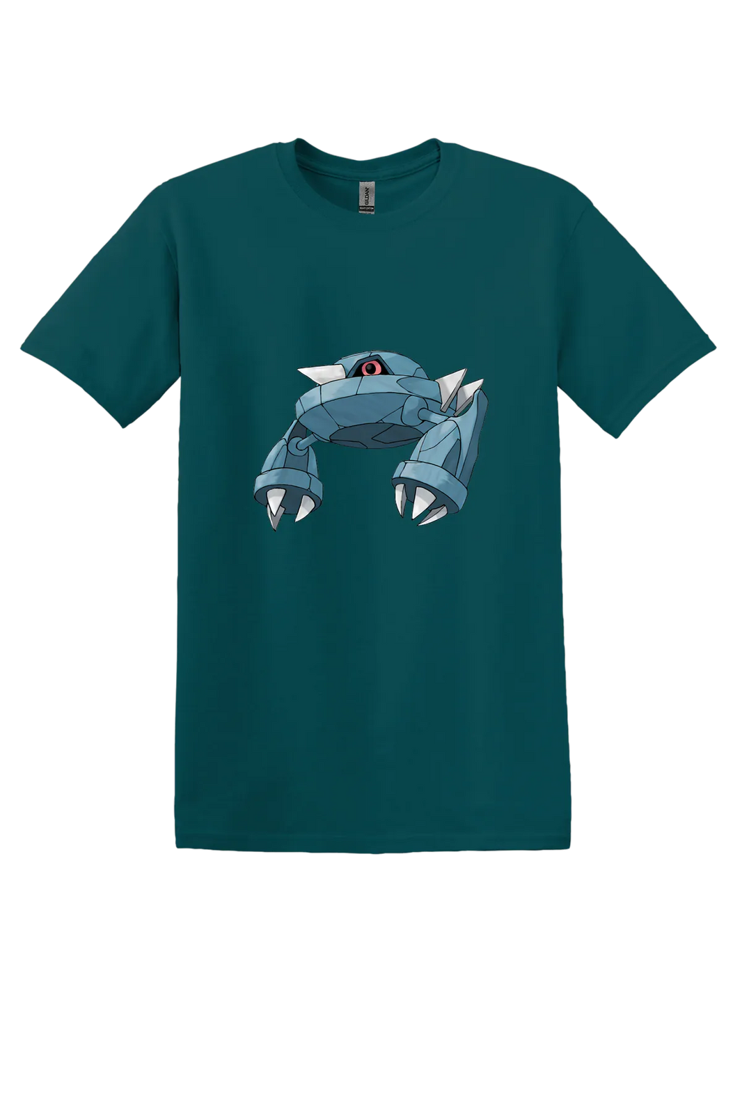 Pokemon Metang Tee, Fan Marine Green, front print