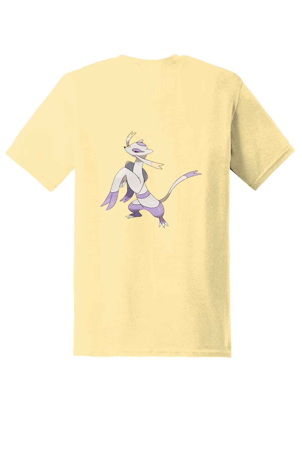 Pokemon Mienshao Tee, Yellow Haze, back print