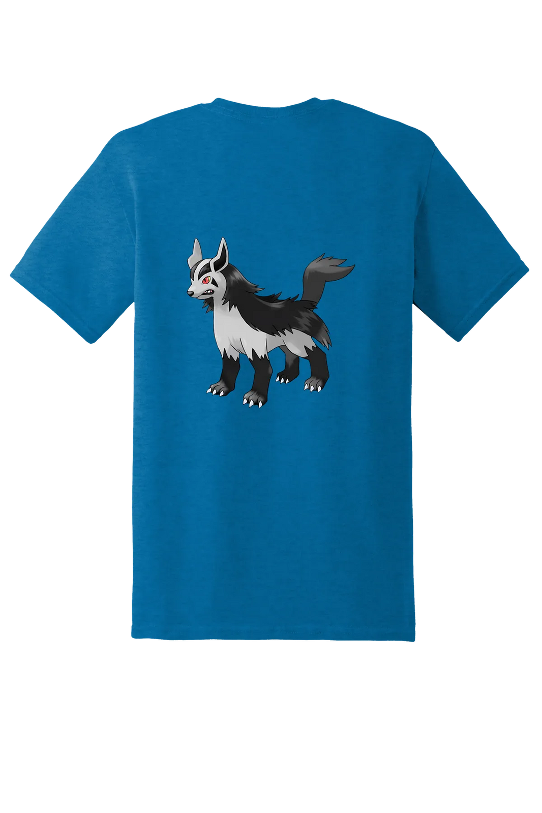 Pokemon Mightyena Tee, Antique Sapphire, back print